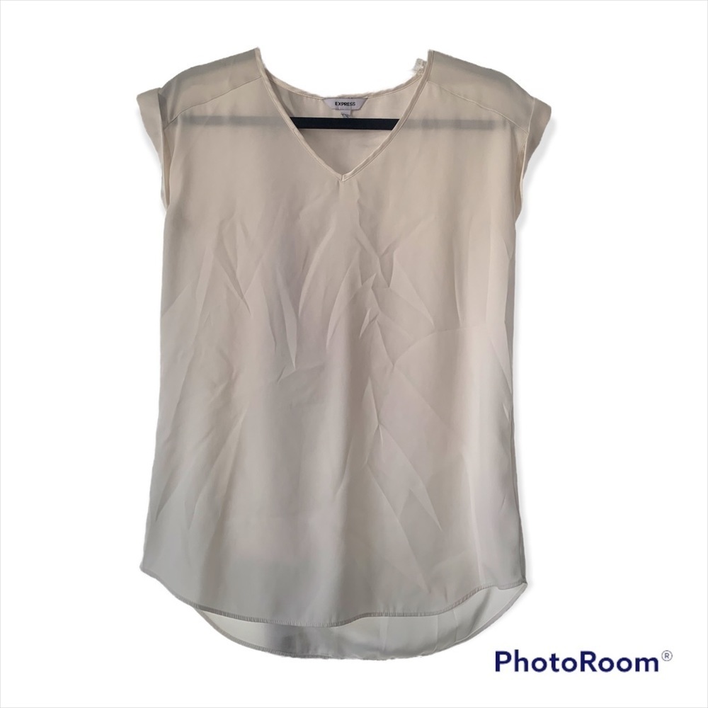 Express V-Neck Short Sleeve Top